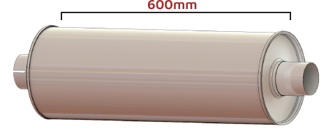Com Abafador &Oslash;200 x 600mm